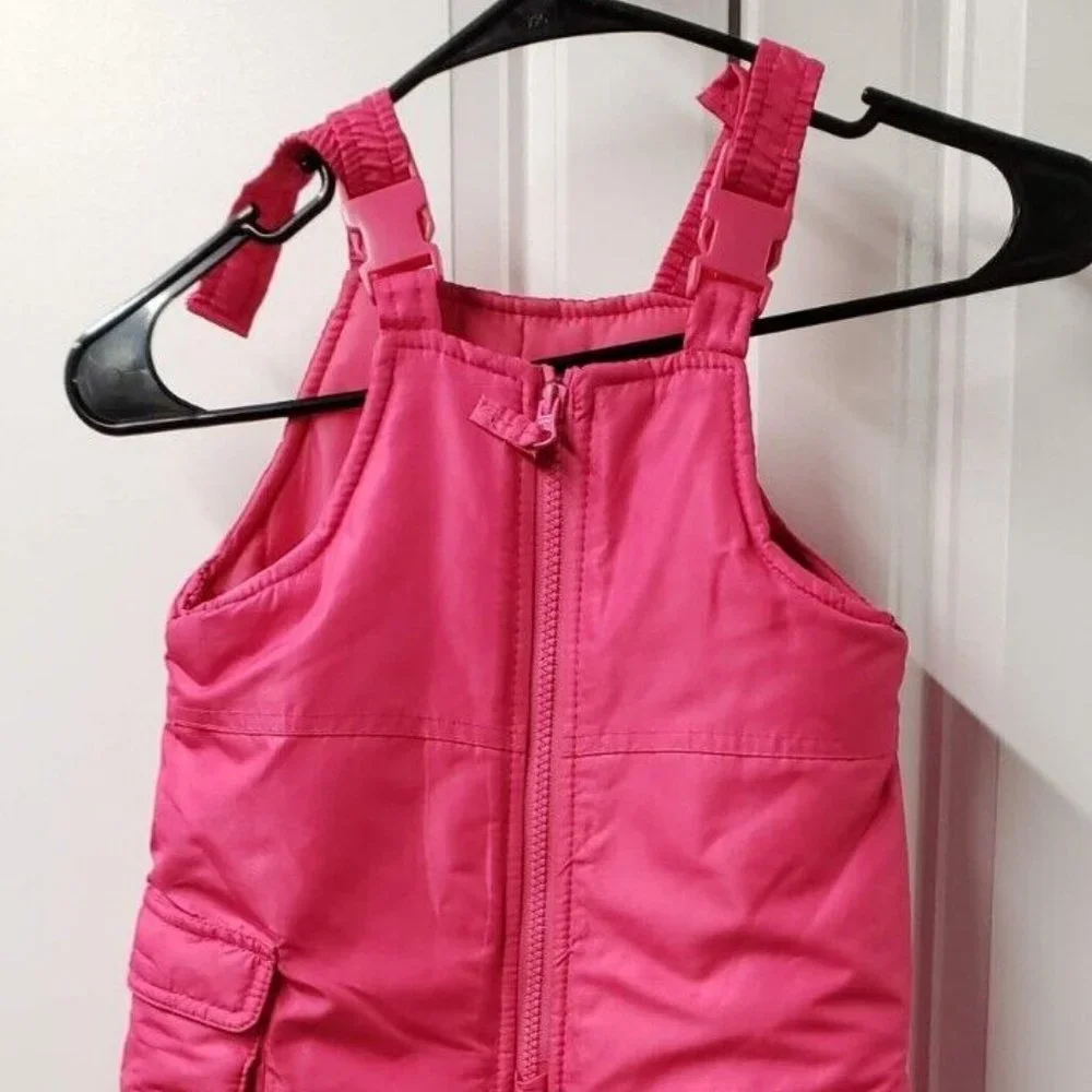 London Fog Girls Snow Overalls Bibs  Size: 3T  Pink